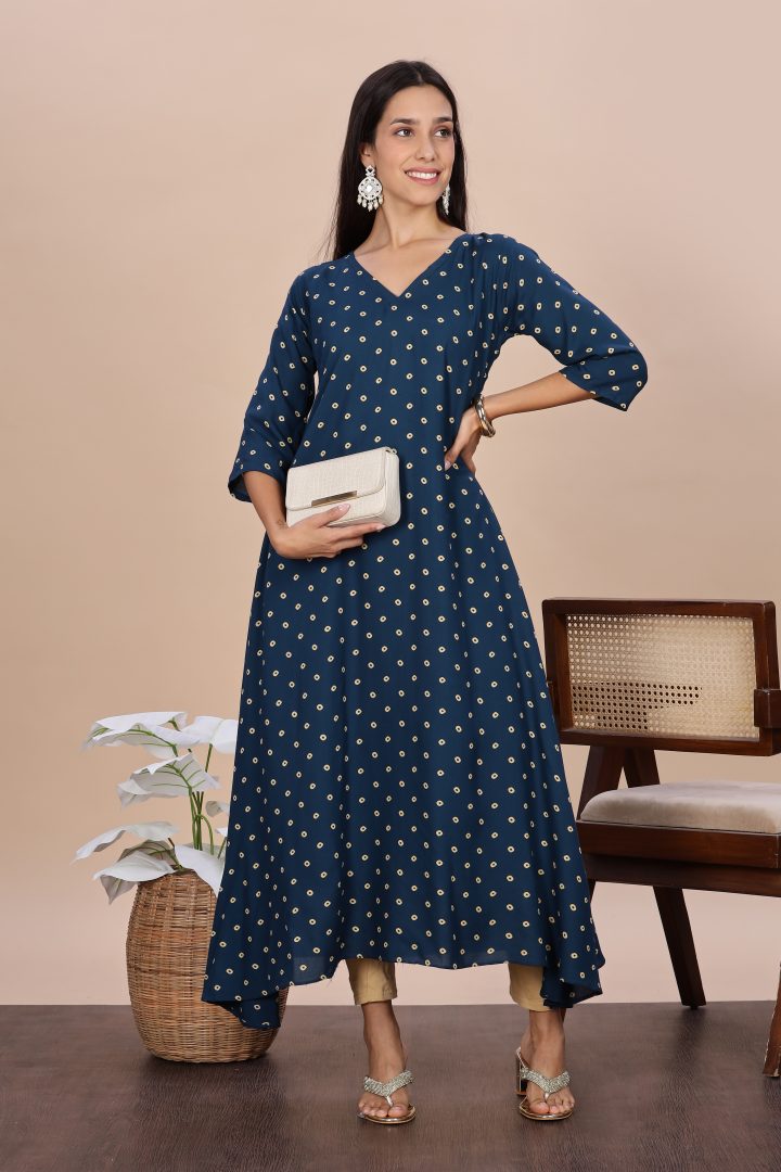 Bandhani Design Long Tunic Top - Image 7