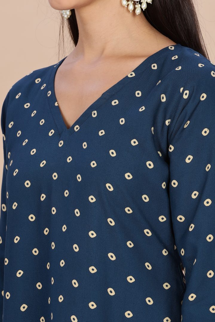 Bandhani Design Long Tunic Top - Image 5