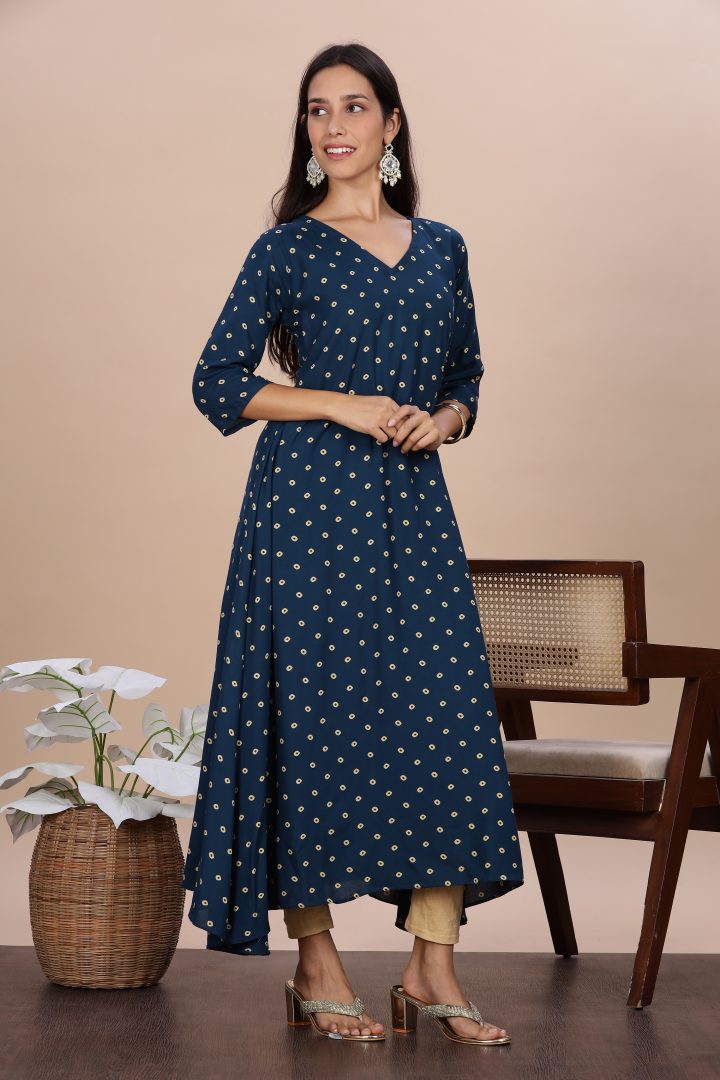 Bandhani Design Long Tunic Top - Image 3