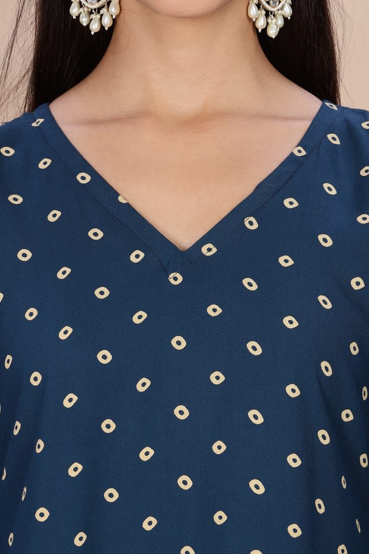 Bandhani Design Long Tunic Top - Image 4