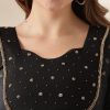 Cora Cotton Golden Polka Dots Top - Thumbnail Image 2