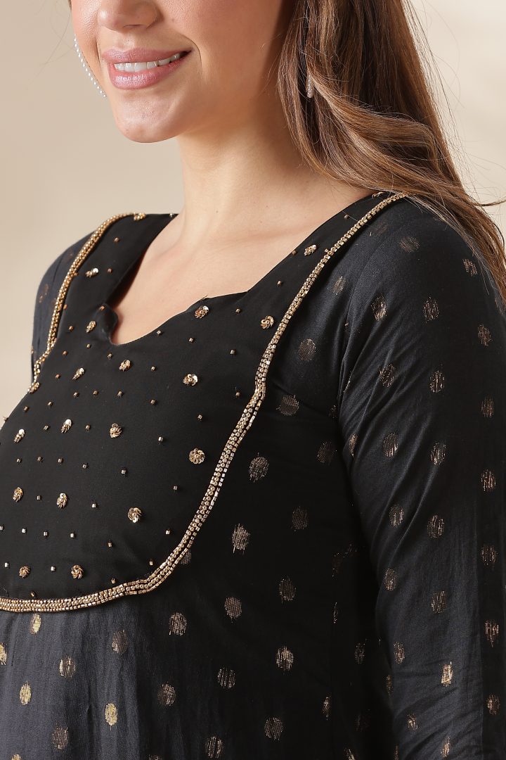 Cora Cotton Golden Polka Dots Top - Image 11