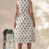 Handblock Printed Cotton Dress - Thumbnail Image 5