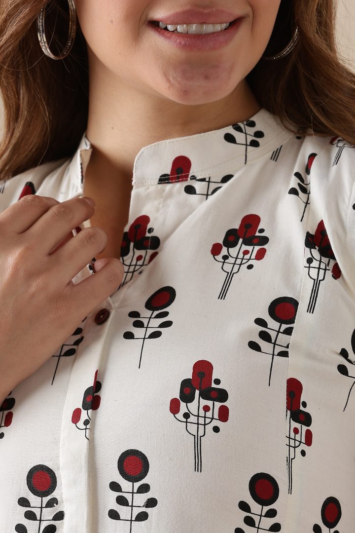 Handblock Printed Cotton Dress - Image 2