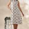 Handblock Printed Cotton Dress - Thumbnail Image 11
