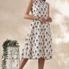 Handblock Printed Cotton Dress - Thumbnail Image 13
