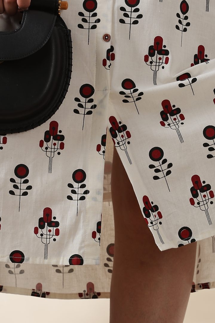 Handblock Printed Cotton Dress - Image 10