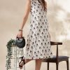 Handblock Printed Cotton Dress - Thumbnail Image 9
