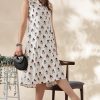 Handblock Printed Cotton Dress - Thumbnail Image 8