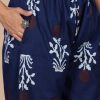 Indigo Blue Hand Block Cotton Cordset - Thumbnail Image 11