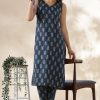 Kantha Cotton Cordset (Navy Blue) - Thumbnail Image 11