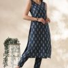 Kantha Cotton Cordset (Navy Blue) - Thumbnail Image 10