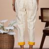 Kerala Cream & Yellow Festive 2 Piece Set - Thumbnail Image 8