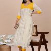 Kerala Cream & Yellow Festive 2 Piece Set - Thumbnail Image 1