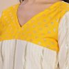 Kerala Cream & Yellow Festive 2 Piece Set - Thumbnail Image 3