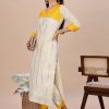 Kerala Cream & Yellow Festive 2 Piece Set - Thumbnail Image 5