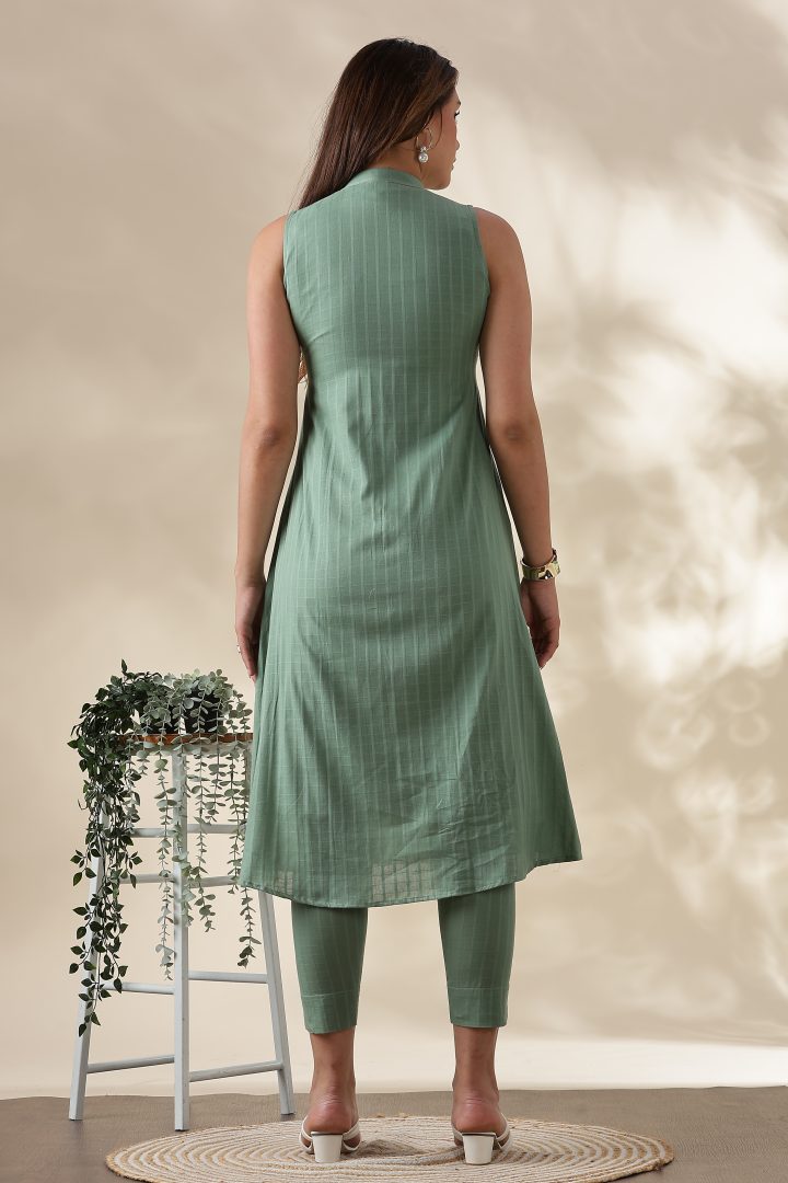 Light Green Cotton Cordset - Image 10