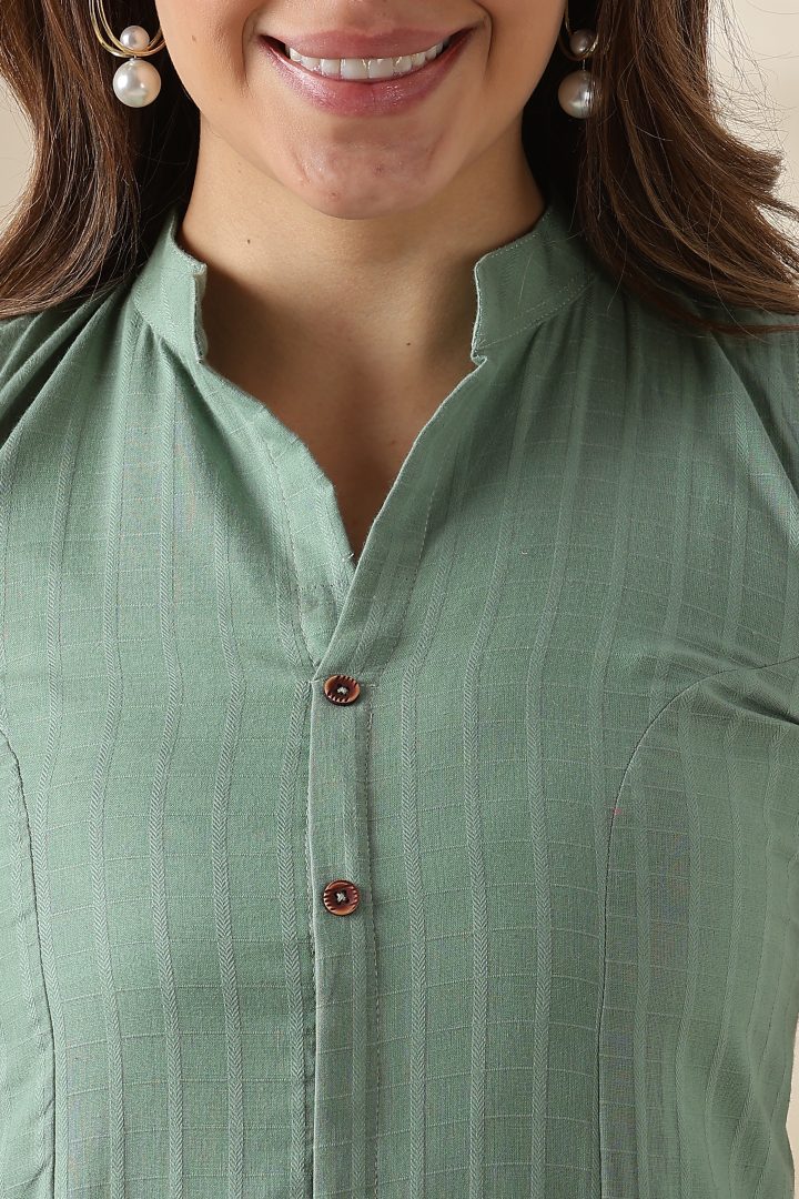 Light Green Cotton Cordset - Image 11