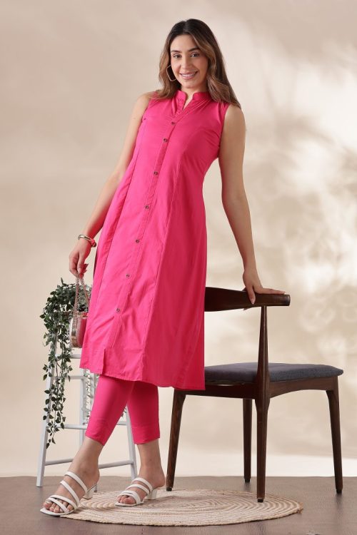 Pink Cotton Cordset