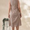 Printed Cotton One Piece Dress - Thumbnail Image 4
