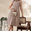 Printed Cotton One Piece Dress - Thumbnail Image 8