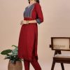 Pure Cotton Ajrak Yoke 2 Piece Set - Thumbnail Image 14