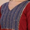 Pure Cotton Ajrak Yoke 2 Piece Set - Thumbnail Image 4