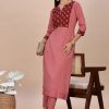 Pure Cotton Ajrak Yoke 2 Piece Set - Thumbnail Image 12