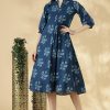 Cotton A-Line Top with 3/4th Sleeves - Thumbnail Image 6