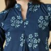 Cotton A-Line Top with 3/4th Sleeves - Thumbnail Image 9