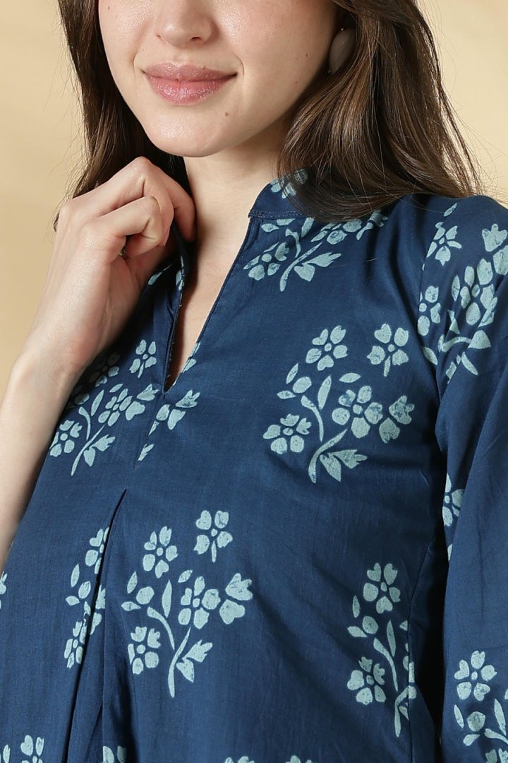 Cotton A-Line Top with 3/4th Sleeves - Image 10