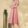 Cotton Embroidery Sleeveless A-Line Top - Thumbnail Image 7