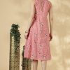 Cotton Embroidery Sleeveless A-Line Top - Thumbnail Image 11