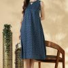 Cotton Sleeveless A-Line Top - Thumbnail Image 4