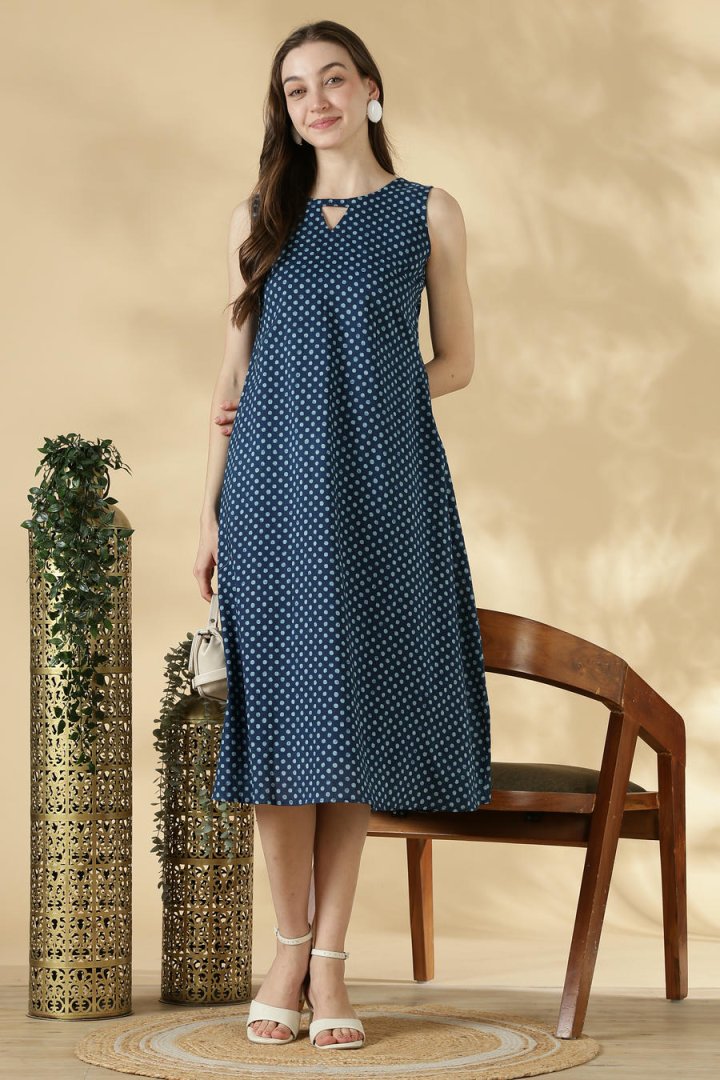 Cotton Sleeveless A-Line Top - Image 4