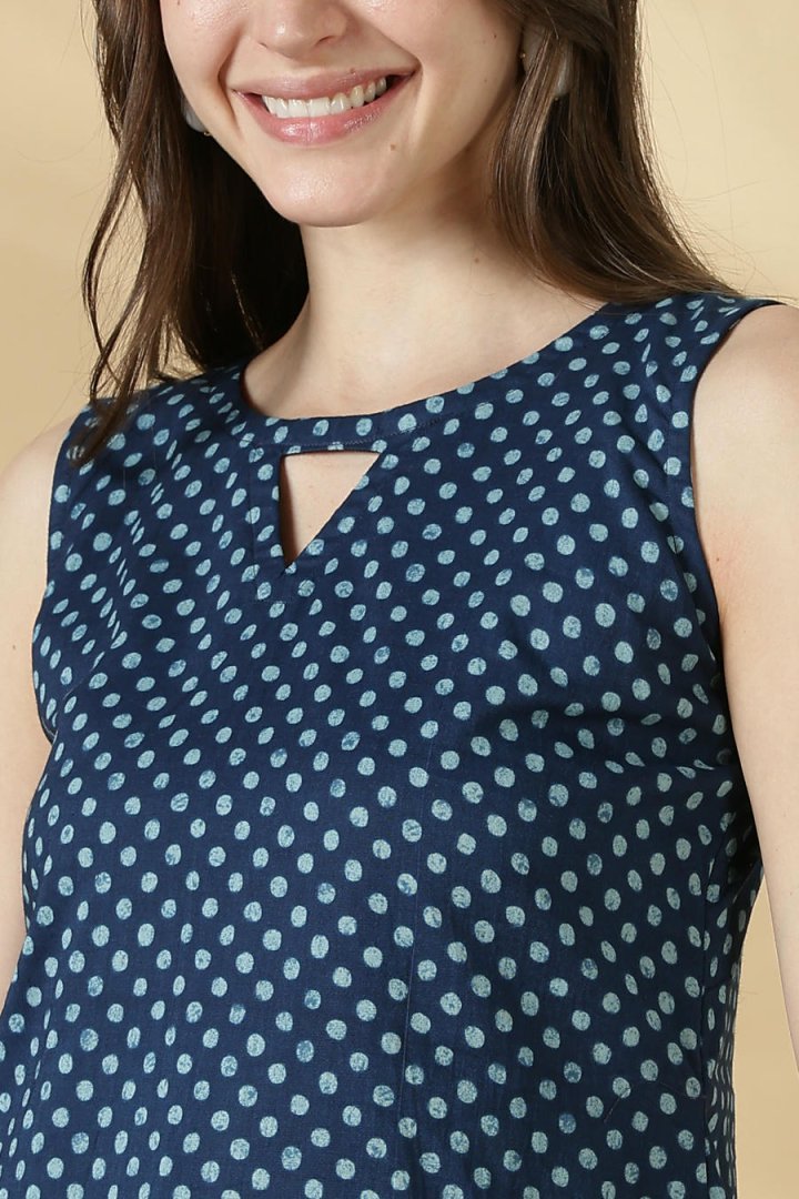 Cotton Sleeveless A-Line Top - Image 11