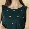 Handloom Cotton Sleeveless Top - Thumbnail Image 8