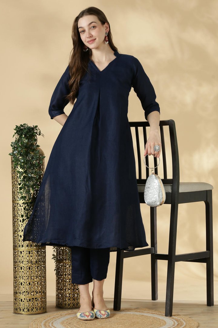 Linen Cotton Solid Cordset - Image 13