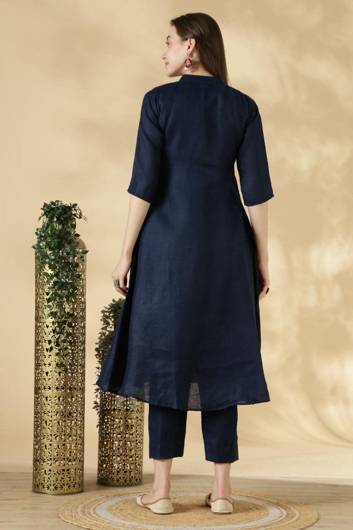 Linen Cotton Solid Cordset - Image 5