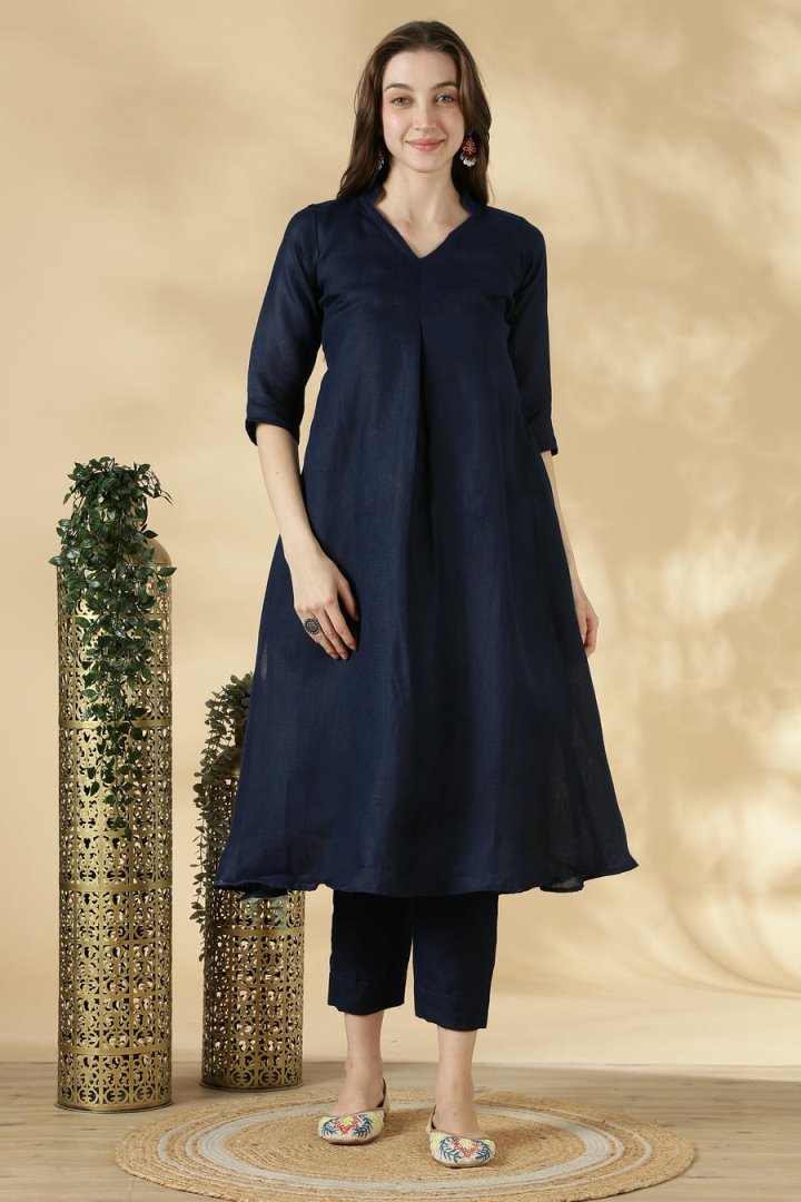 Linen Cotton Solid Cordset - Image 6