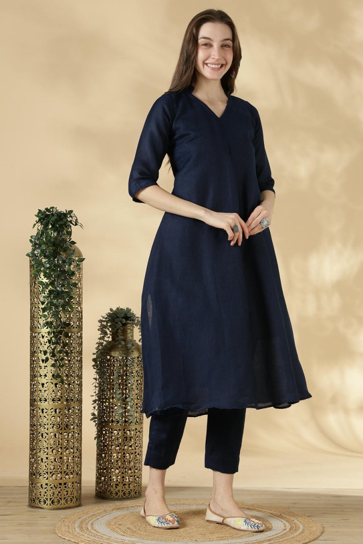 Linen Cotton Solid Cordset - Image 8
