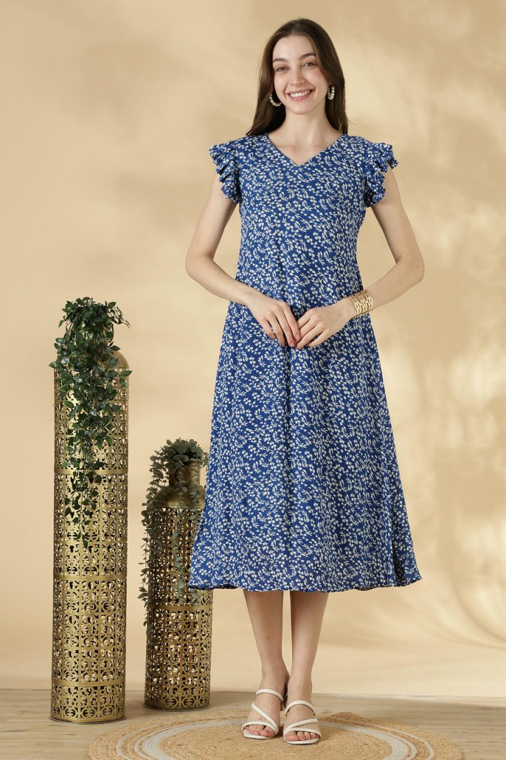 Rayon Crepe Frock - Image 3