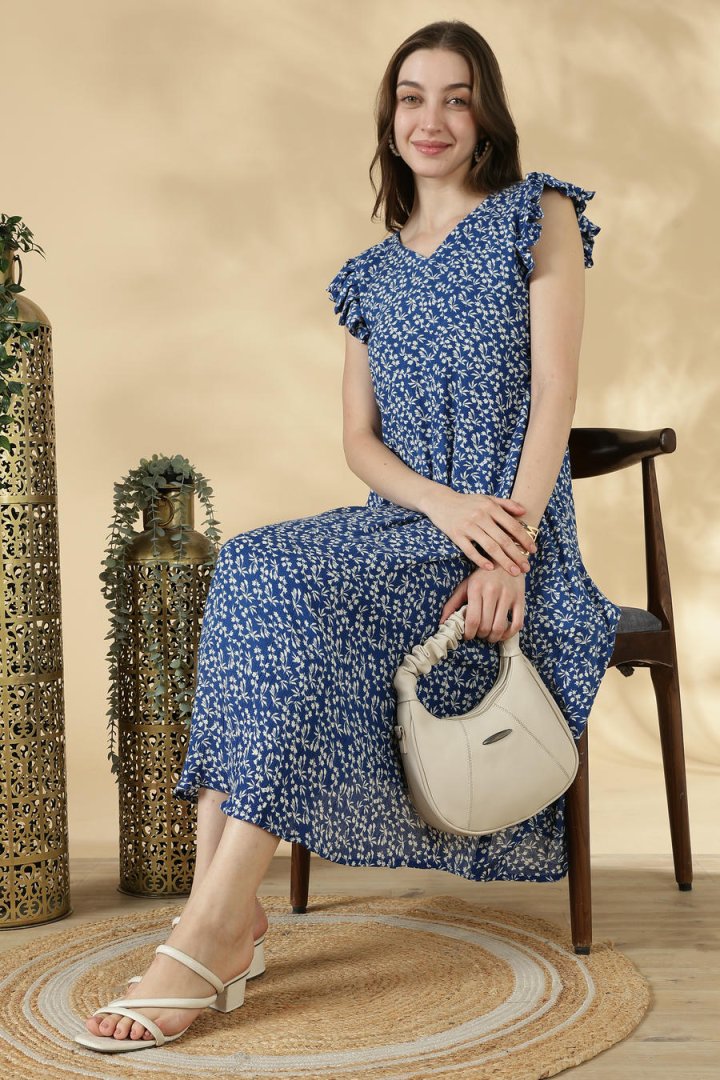 Rayon Crepe Frock - Image 10